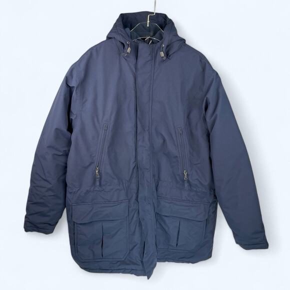 Lands' End Jacket Coat Parka Insulated Waterproof Men's size XL Navy - Picture 1 of 8